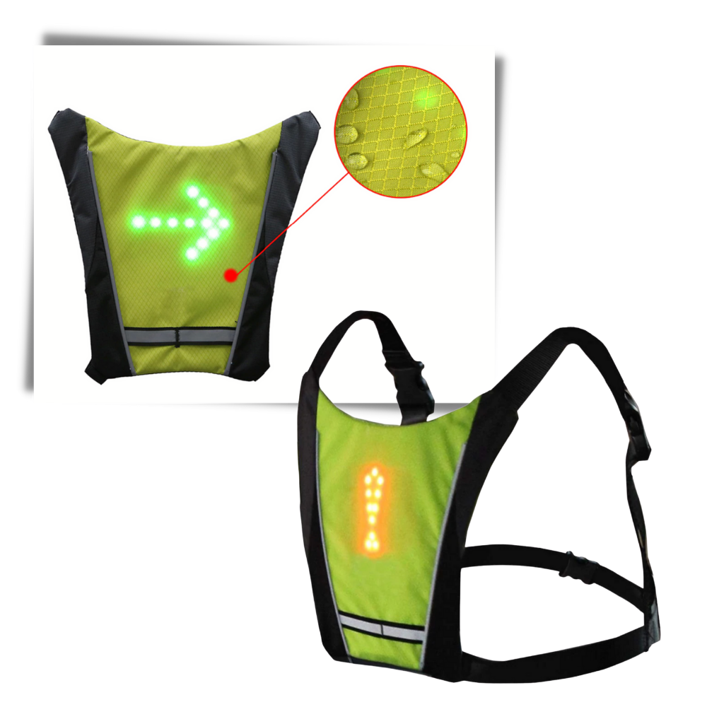 Reflektierende Fahrradweste mit LED