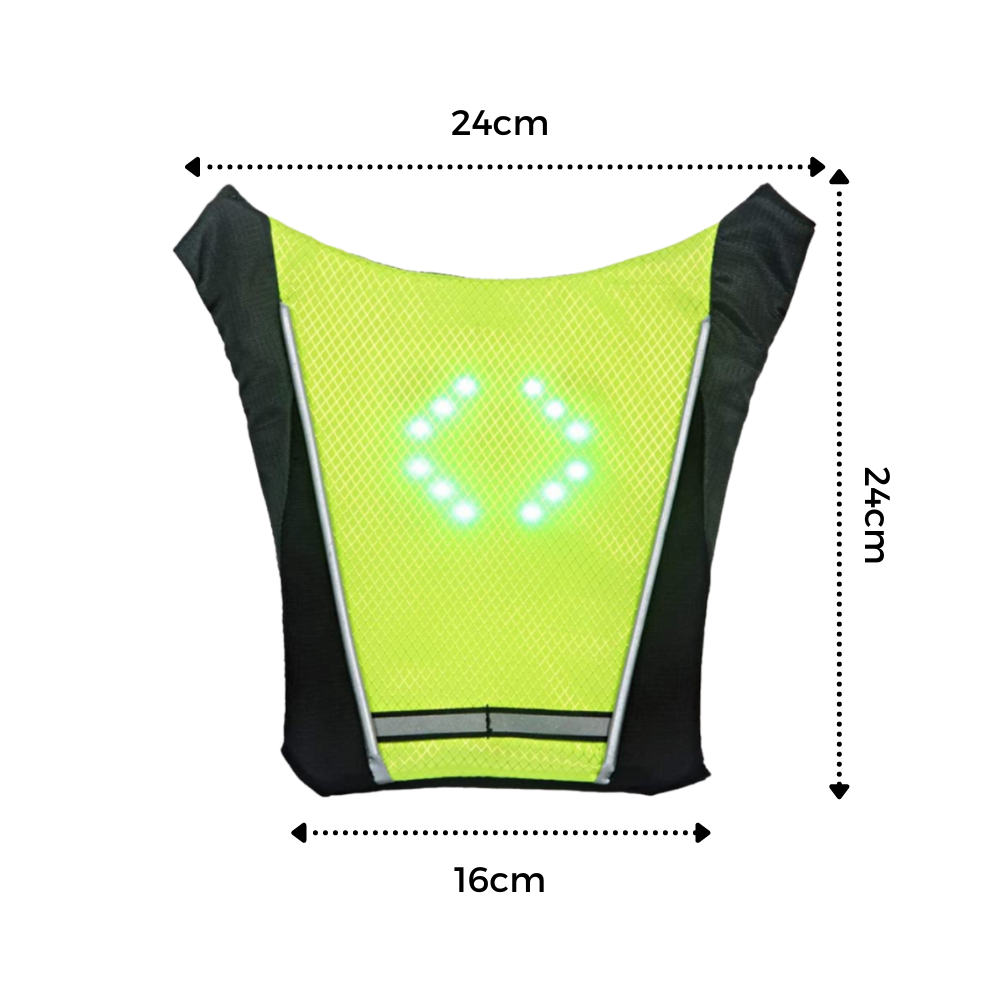 Reflektierende Fahrradweste mit LED