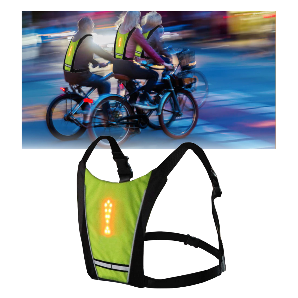 Reflektierende Fahrradweste mit LED