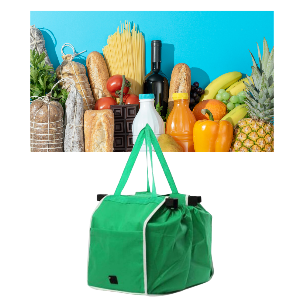 Wiederverwendbare Einkaufstasche für den Einkaufswagen