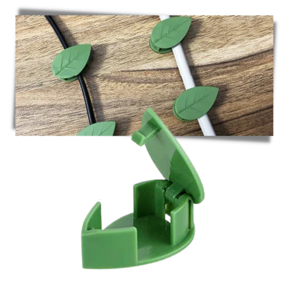 20er-Pack blattförmige Haftclips für Kletterpflanzen