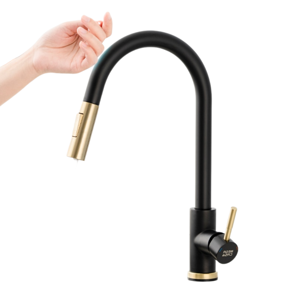 Flexible Küchenarmatur mit Sensor