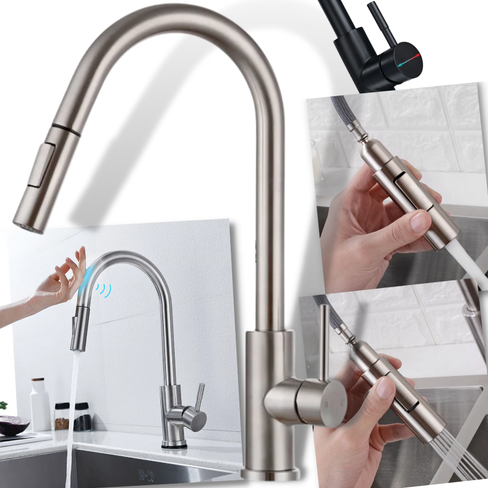 Flexible Küchenarmatur mit Sensor