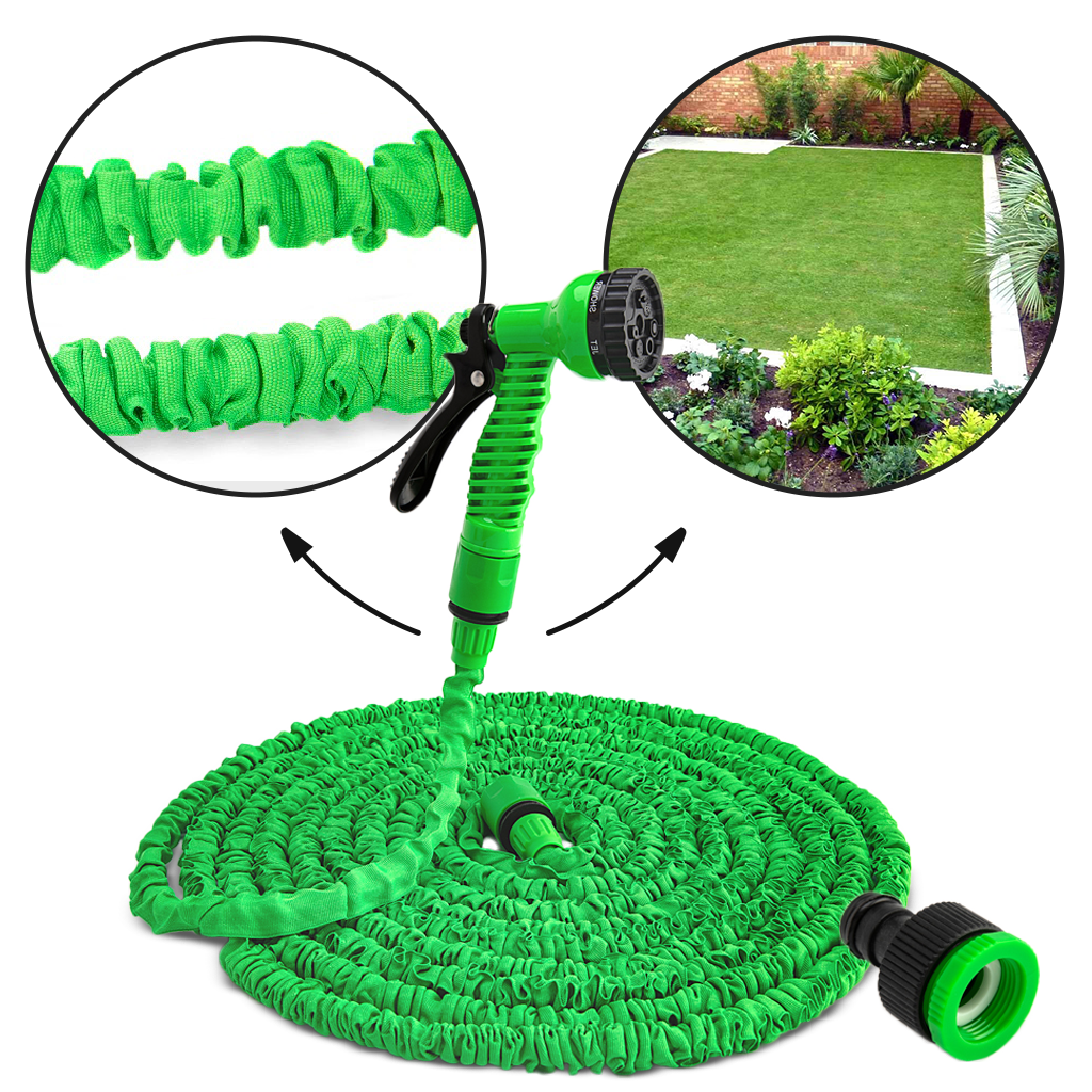 Dehnbare Gartenschlauch mit Spritzpistole