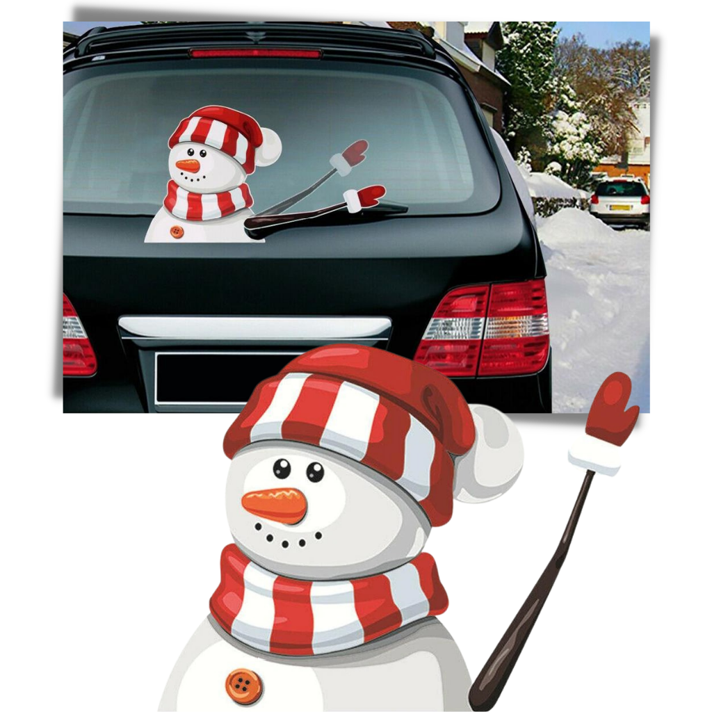 Weihnachts-Scheibenwischer-Aufkleber