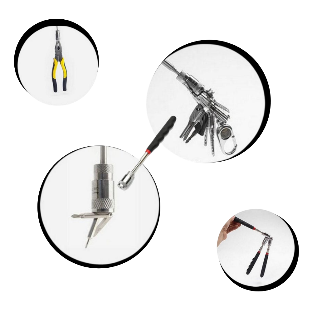 Einziehbarer Magnetgreifer mit LED