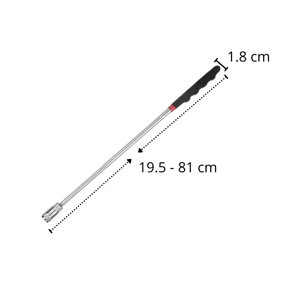 Einziehbarer Magnetgreifer mit LED
