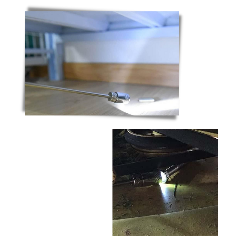 Einziehbarer Magnetgreifer mit LED