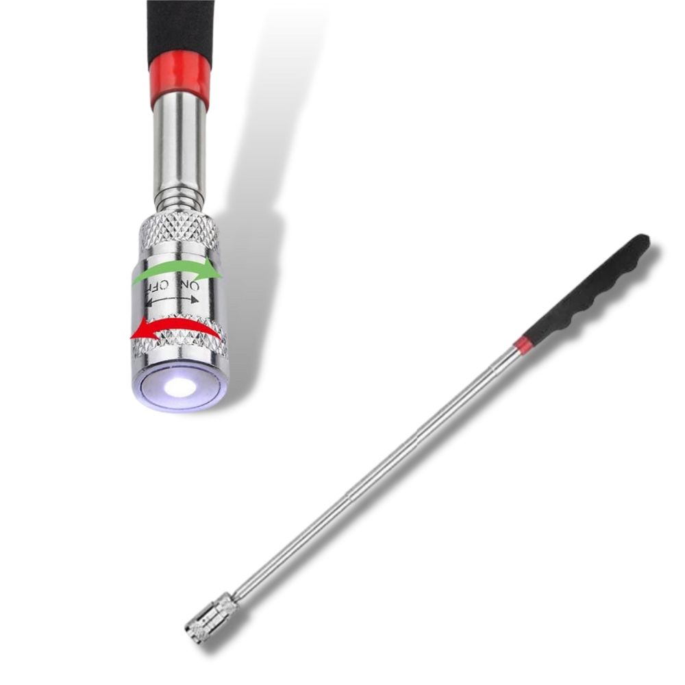 Einziehbarer Magnetgreifer mit LED