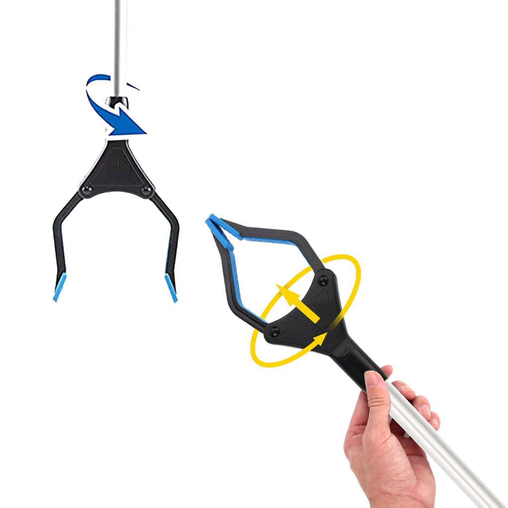 Reacher & Greifer mit drehbarem Kopf