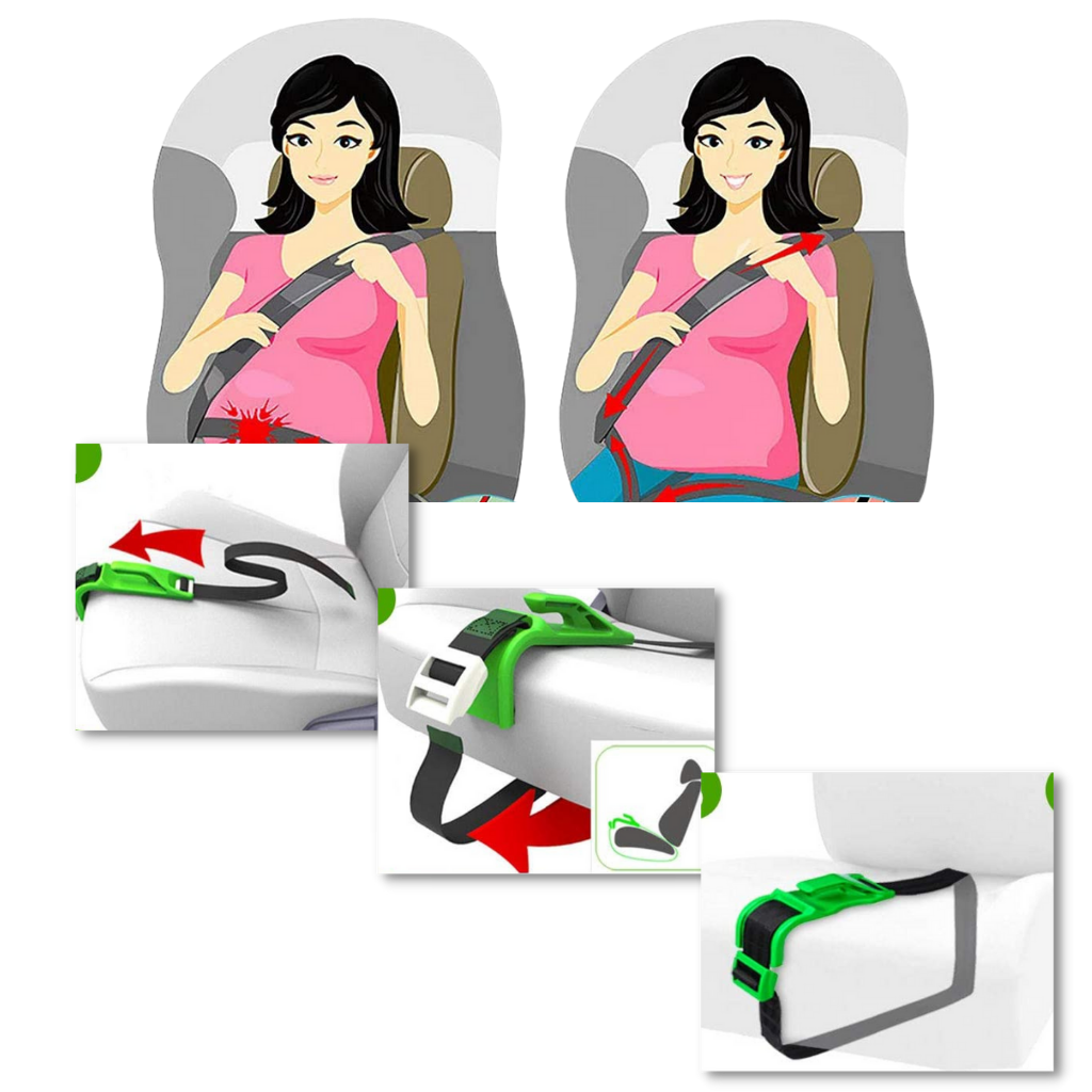 Sicherheitsgurt-Versteller für den Schutz schwangerer Frauen