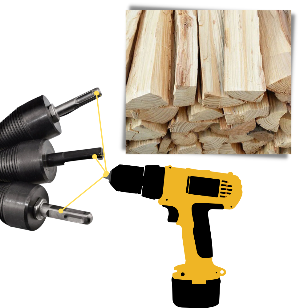 Holzspalter Bohrer