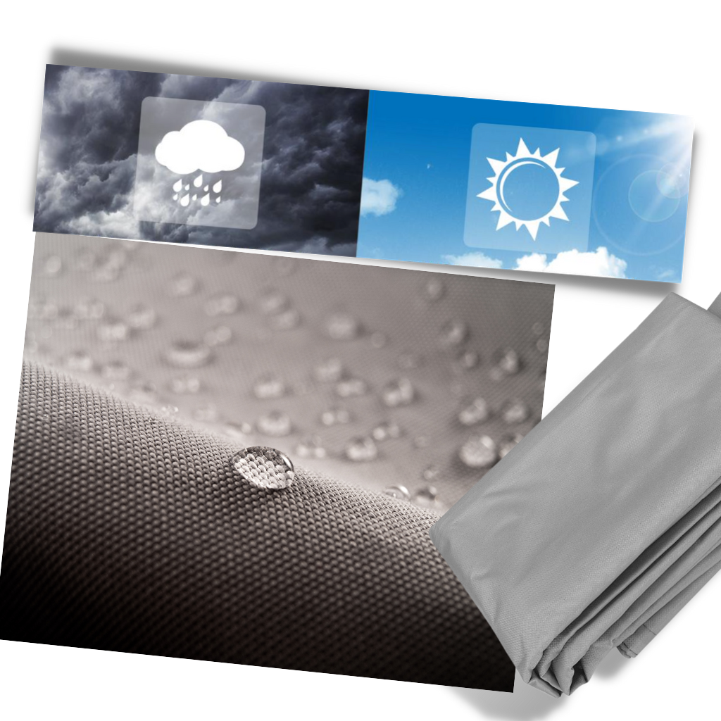 Wetterfestes rechteckiges Sonnensegel