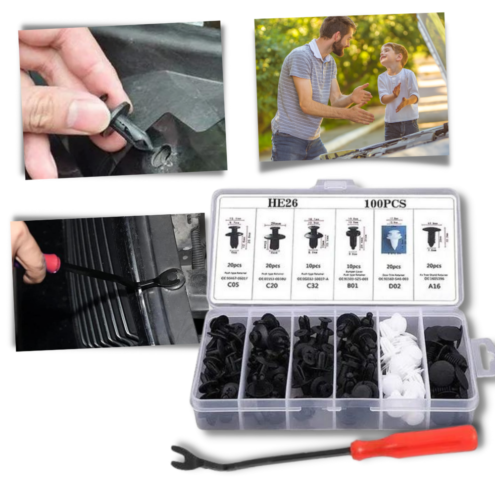 Car Door Panel Clip Set