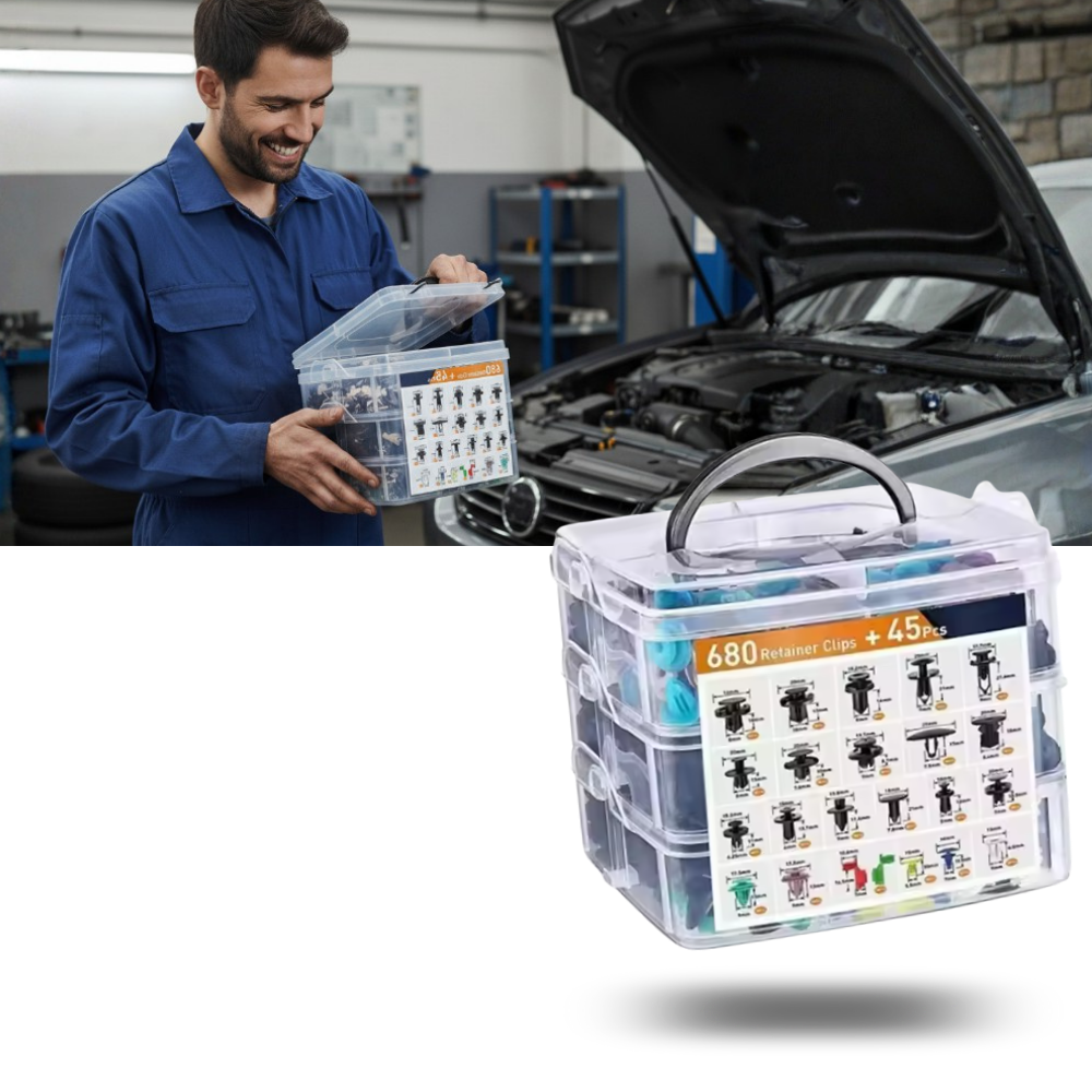 Umfassendes Nieten-Set für Autos