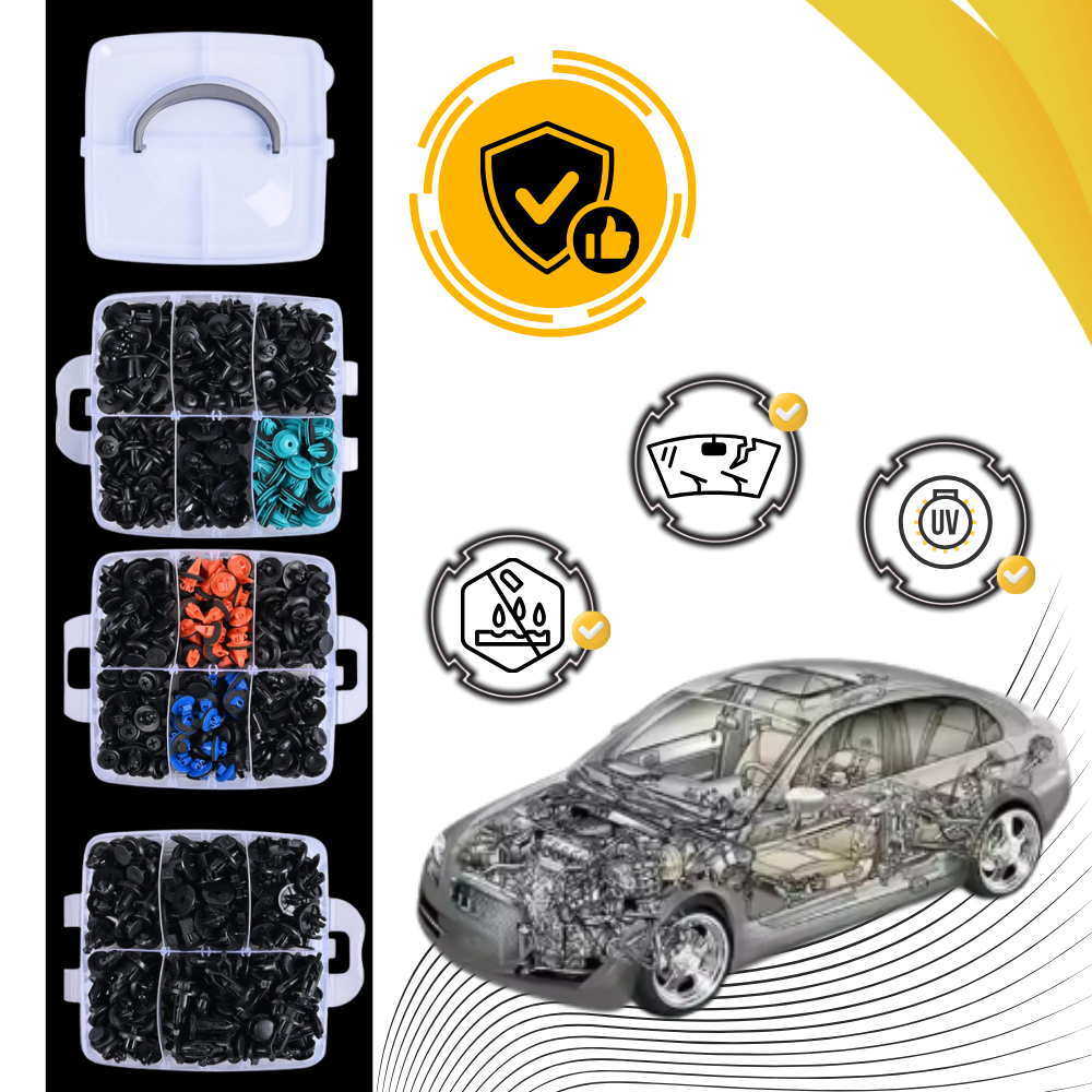 Umfassendes Nieten-Set für Autos