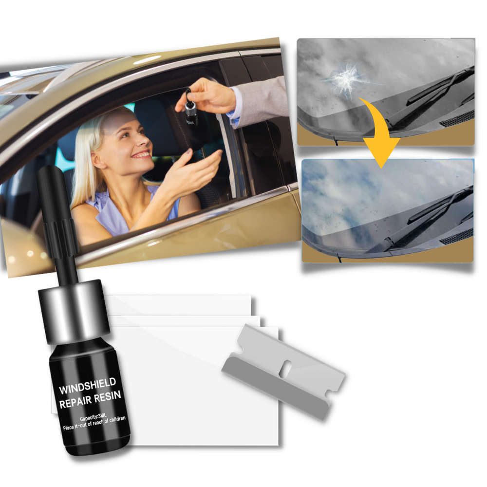 Reparaturset für gesprungenes Glas