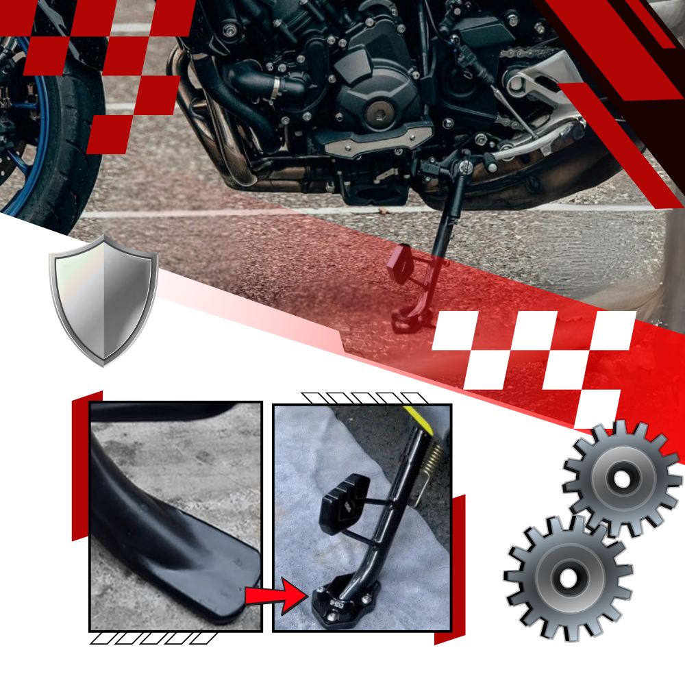 Motorrad-Seitenständer-Kombination aus Aluminium