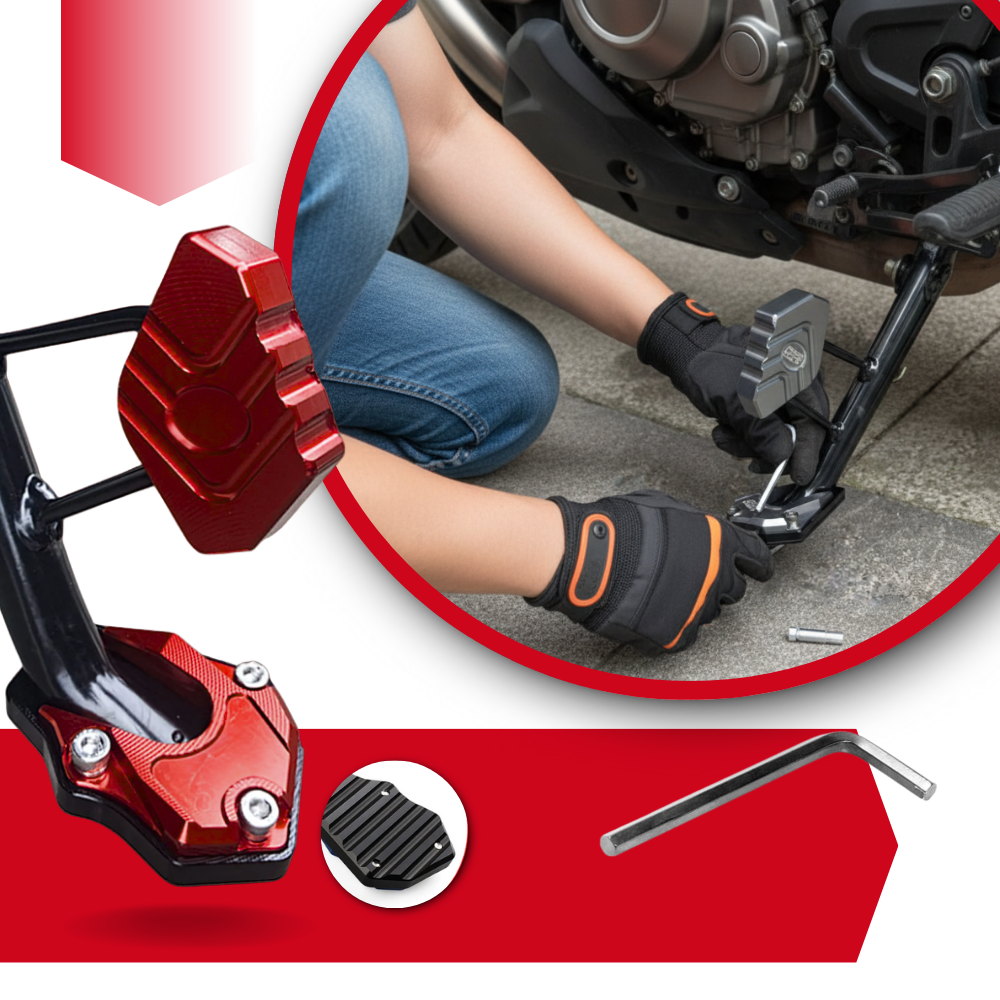 Motorrad-Seitenständer-Kombination aus Aluminium