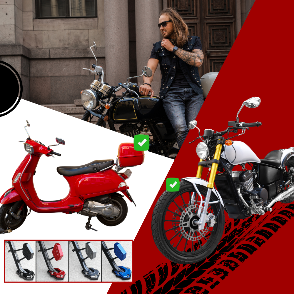 Motorrad-Seitenständer-Kombination aus Aluminium