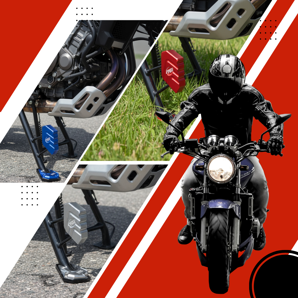 Motorrad-Seitenständer-Kombination aus Aluminium