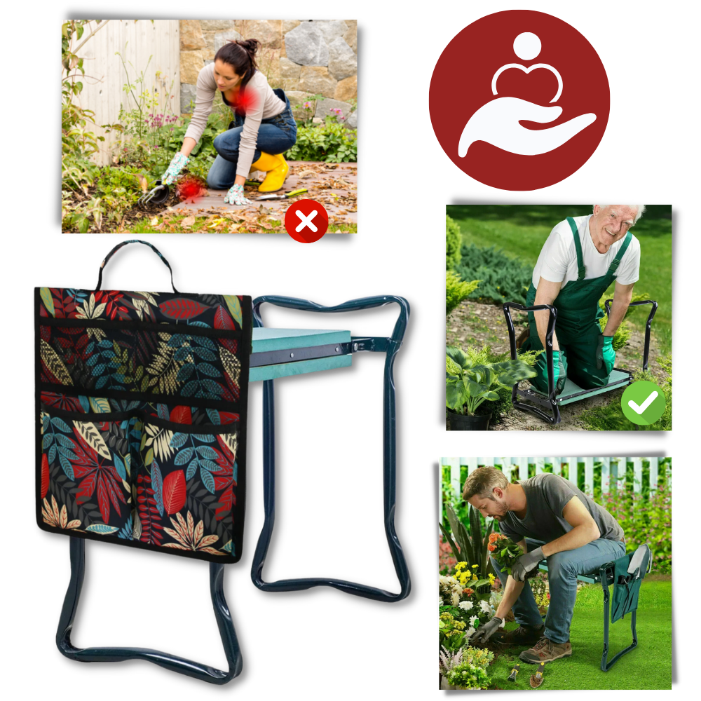 Mehrzweck-Gartensitz und -Kniebank