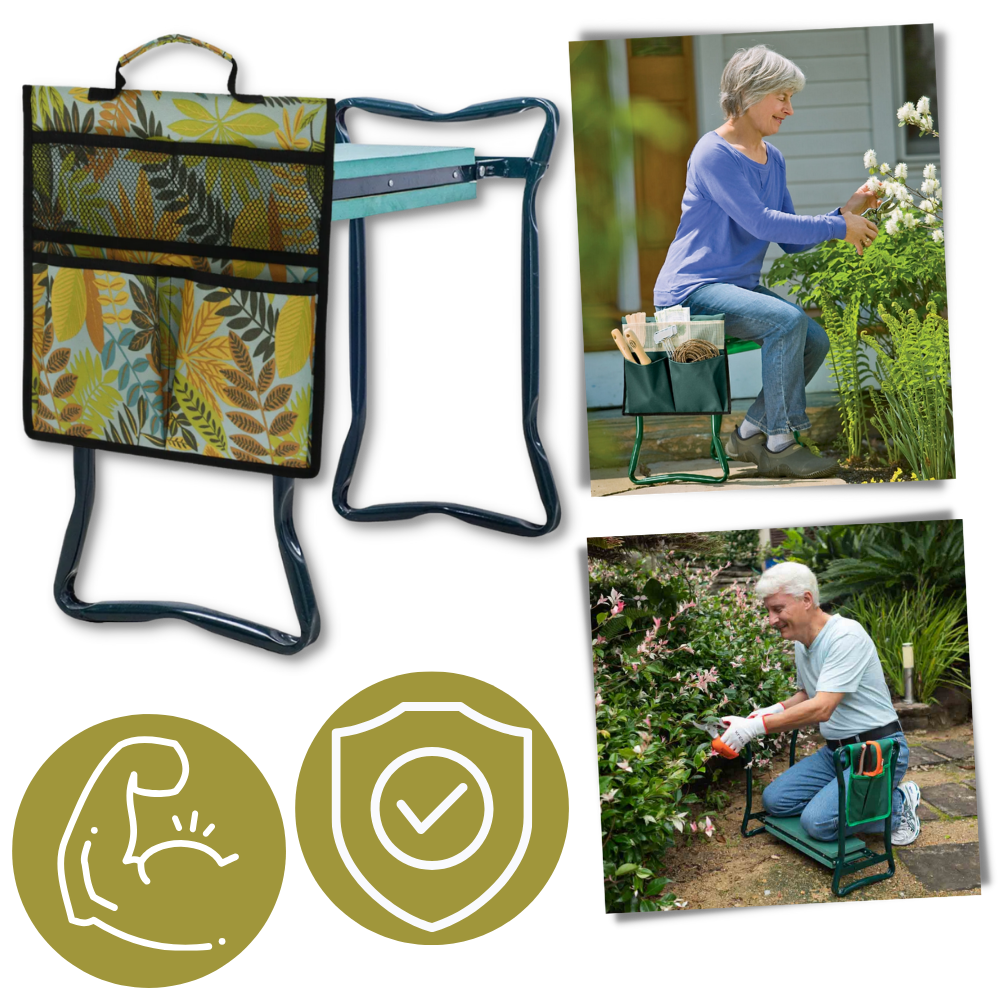 Mehrzweck-Gartensitz und -Kniebank