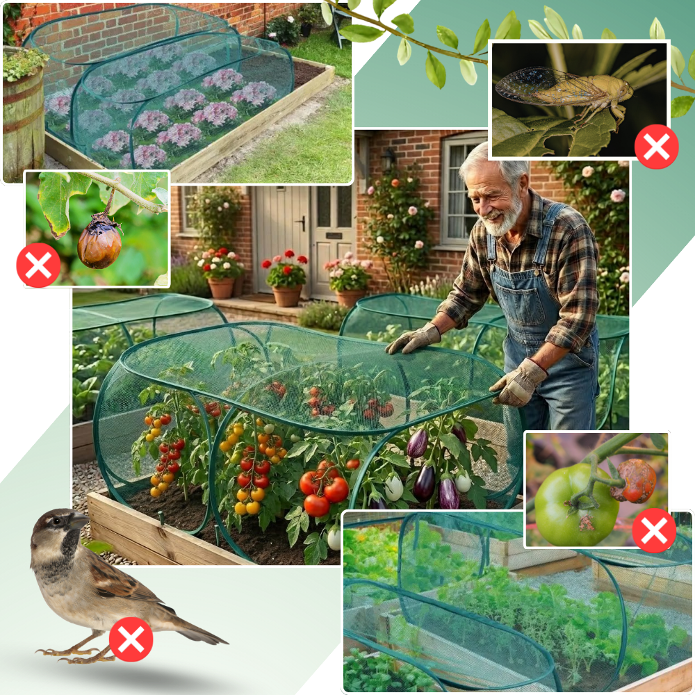 Sicherer atmungsaktiver Pflanzenschutz aus Mesh
