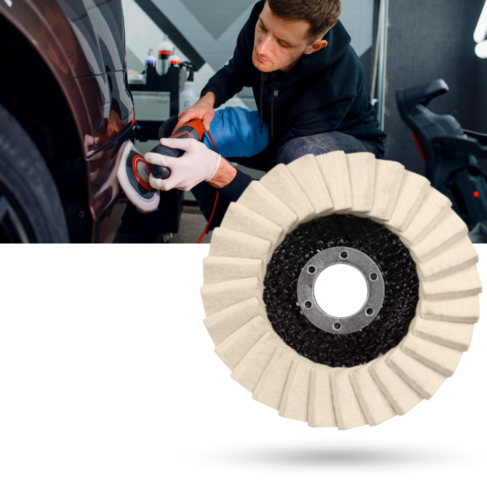 Glatter, makelloser Glanz Wollpolierscheibe