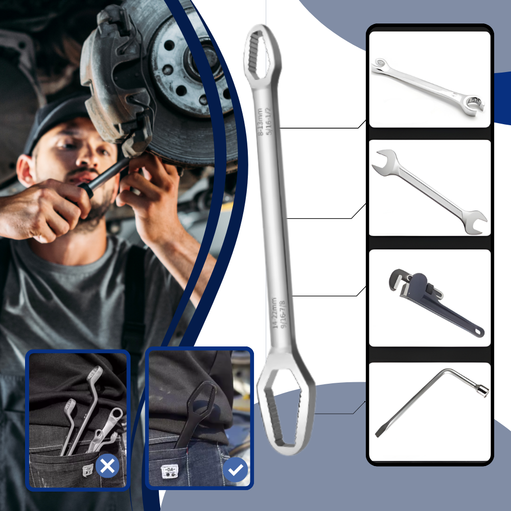 Universal-Hochleistungs-Doppel-Flex-Schlüssel