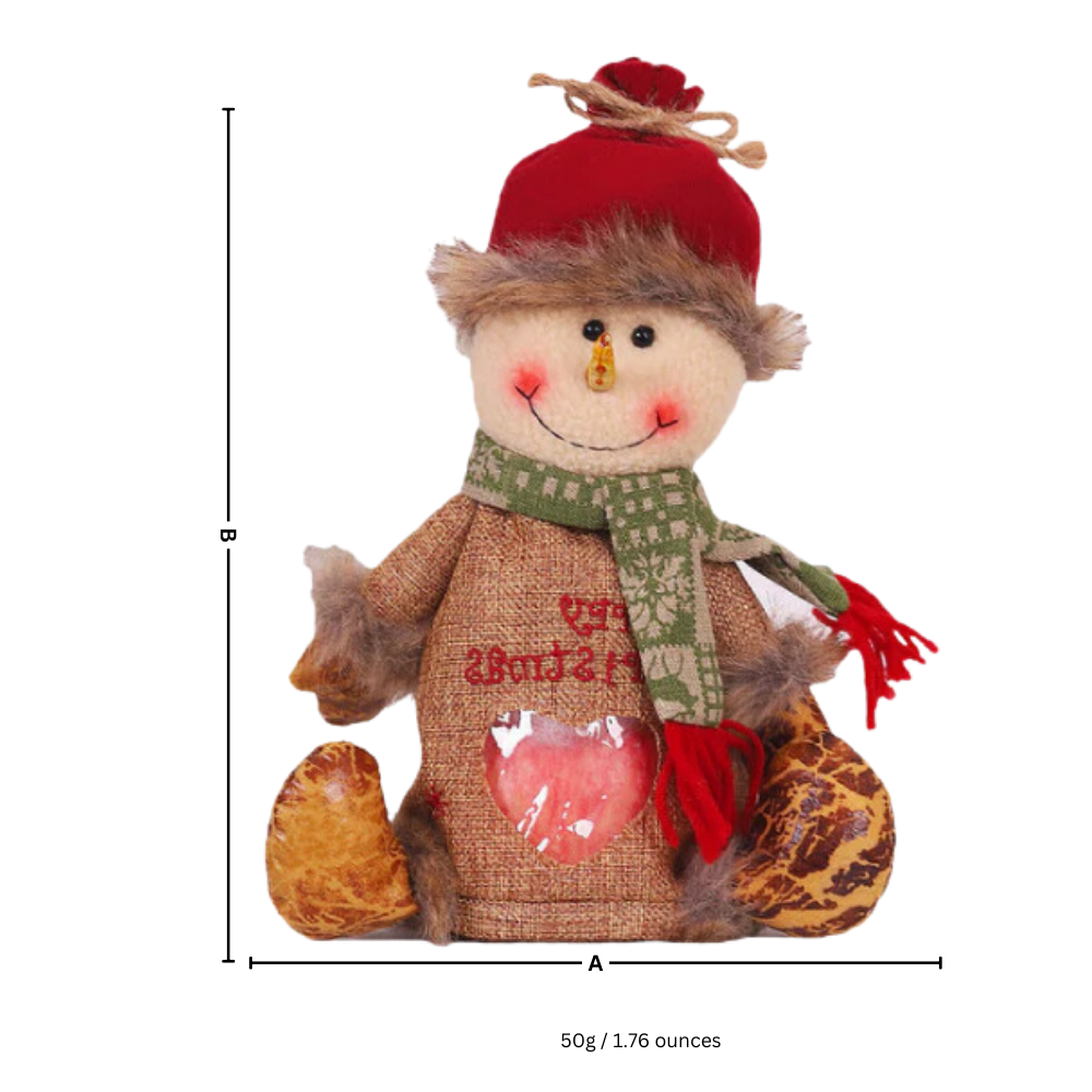 Wiederverwendbare Weihnachtsgeschenktasche mit Reißverschluss