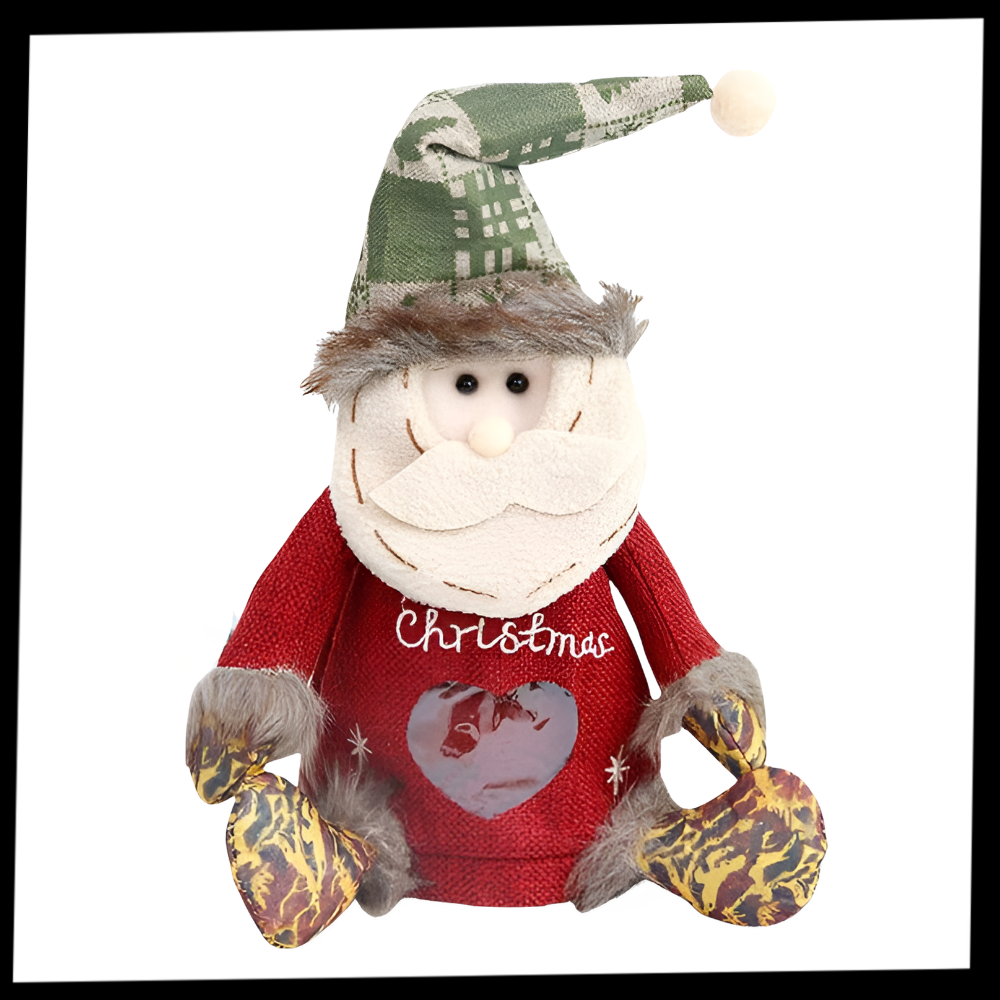 Wiederverwendbare Weihnachtsgeschenktasche mit Reißverschluss